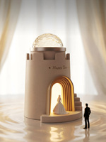 Lumière d'ambiance LED pour chambre à coucher, projection d'ondulations d'eau, lumière de nuit romantique moderne pour la décoration du salon