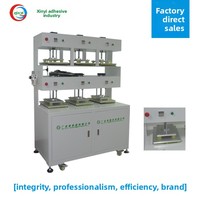 Machine de plastification entièrement automatique pour cahiers, avec distribution de colle, écran de pressage pneumatique à chaud et six stations