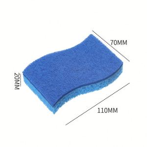 Éponge de nettoyage en cellulose en forme de S, non-abrasive, pour la vaisselle, la cuisine et la salle de bain, vente en gros, fabrication OEM - Product Image 2
