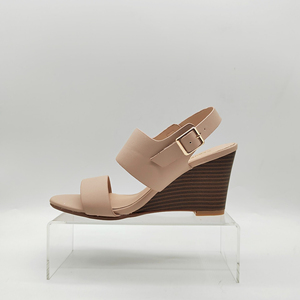 Sandali con zeppa da donna per l'estate, fasce larghe con plateau aperto per caviglia con zeppa per sandali estivi Casual da donna - Product Image 3