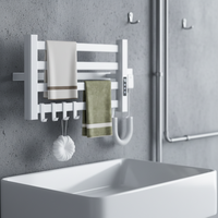 Sèche-serviettes électrique mural en aluminium 160W, radiateur à serviettes chauffant électrique