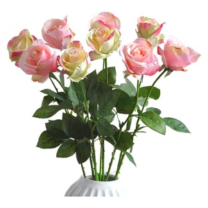 Rosa Artificial de Alta Calidad con Tacto Realista, Ramo de Rosas Individuales para Decoración del Hogar y Bodas - Product Image 4