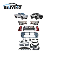 Pour TOYOTA HILUX REVO 2015, mise à niveau vers TOYOTA HILUX ROCCO 2021, nouveau style, vente chaude, effet incroyable, kit carrosserie