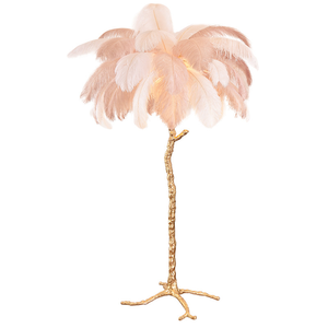 Современный домашний декор, диван в скандинавском стиле, спальня, гостиная, дом, светильник, кронштейн, светильник, стоячий светодиодный, роскошный, страусиный перо, напольный светильник - Product Image 6