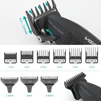 Tondeuse à cheveux professionnelle rechargeable VGR V-640 S3 DLC Blade 9000RPM, combo barbier, tondeuse à cheveux professionnelle pour salon
