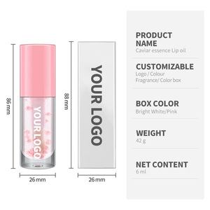 MLM customizable OEM ODM Caviar <b>Lip</b> Oil Natural Unscented Cruelty Free Moisturizing Nourishing <b>Lip</b> Treatment moisturizer <b>lip</b> oil - Product Image 2