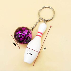 New Design Bowling Metal Keychain Car <b>Key</b> <b>Chain</b> <b>Key</b> Ring Sports Hot Sale Keyring Pendant for Man Women Gift Wholesale - Product Image 6