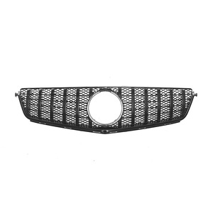 Parrilla Mercedes-Benz C63 estilo barra vertical ABS para modelo W204 2009-2011, pieza de repuesto para parachoques delantero. - Product Image 4