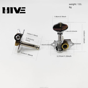 Quốc gia phong cách dân gian Guitar chỉnh chốt mở đầu Guitar Acoustic với kim loại nhạc đồng quê dây đàn guitar trong vàng Bạc và đen - Product Image 2