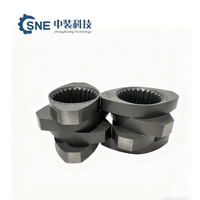 30 °   Elementos de Tornillo para Bloques de Amasado, Hidróxido de Aluminio, Plástico PC, Nanocomposites PEEK, Extrusoras