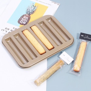 Cigar Financier Mold 6-Cavity Non-Stick Cake And Ladyfinger Mold For Home Oven Baking Tools - Product Image 2