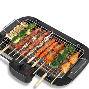 Gril électrique sans fumée avec plaque chauffante et table à fondue coréenne, facile à nettoyer, pour intérieur, grande capacité, qualité professionnelle - Product Image 1