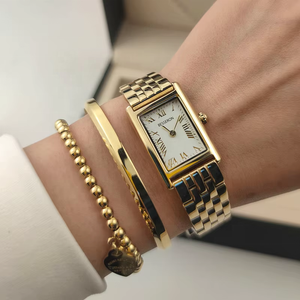 Nouvelle collection 2026 : Bracelets en or pour femmes avec coffret, montre et bracelet en acier inoxydable pour femme – Idéal pour un cadeau ou une soirée. - Product Image 1