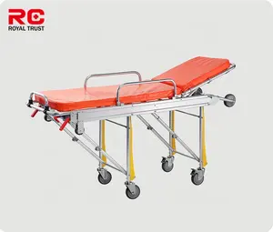 Medical Supplies Hot Sale Trolley Patient Transfer Ambulance Stretcher Bed Stretcher Medical Emergency Ambulance Stretcher