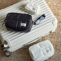 Sac de Maquillage Professionnel Fournisseur Tycoon Blanc Noir Trousse de Rangement Cosmétique Étanche Organisateur de Toilette pour Voyage