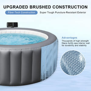 DE <span class=keywords><strong>2025</strong></span> nuovo arrivo 180 all'aperto * 180*71CM 2-3 persone rotonde a risparmio energetico in PVC vasche idromassaggio gonfiabili per piscina SPA - Product Image 4