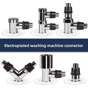 Siphon de sol moderne et simple électroplaqué à trois voies pour <span class=keywords><strong>machine</strong></span> à <span class=keywords><strong>laver</strong></span> avec séparateur d'eau anti-odeur pour égout de salle de bain - Product Image 3