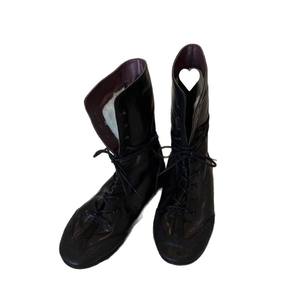 Cowhide Version ~ Stylish Distressed Statement <b>Boots</b> for <b>Women</b> Retro Lace-Up Flat Casual <b>Boots</b> Niche Design Biker Ankle <b>Boots</b> - Product Image 2