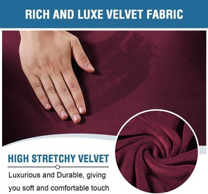 Luxury Velvet 3 Seater Recliner <strong>Cover</strong> Furniture <strong>Covers</strong> Recliner <strong>Sofa</strong> <strong>Cover</strong> Set <strong>for</strong> Recliner Seat - Product Image 3