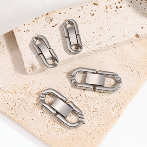 Vòng tay nam cao cấp GOS BBS79 khóa mở mới, chất liệu thép không gỉ, kiểu dáng dây xích Cuba dày hình chữ U kép, khóa cài sang trọng - Product Image 1