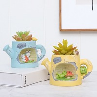 MSH Kids DIY Zakka Mini Pot de Fleurs Succulentes Artisanat Jardinage Décoration Hôtel