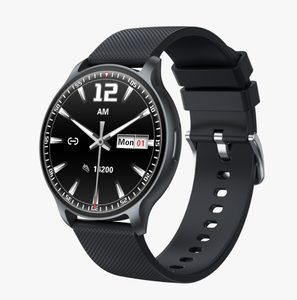 Смарт-часы U23 с AMOLED-экраном 1,32 дюйма, водонепроницаемость IPX8, приложение HBand, для активного отдыха, круглые, с измерением уровня кислорода в крови и частоты сердечных сокращений, для женщин и девушек - Product Image 1