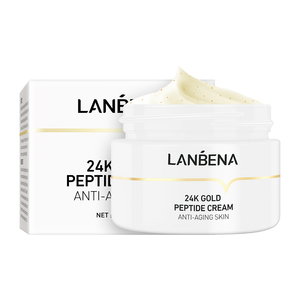 OEM LANBENA ครีมบำรุงผิวหน้าลดเลือนริ้วรอยผสมทองคำ 24k เปปไทด์ ครีมบำรุงผิวชุ่มชื้น ขายส่ง - Product Image 3