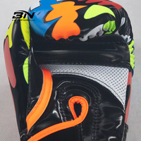 Gants de boxe BN 6oz pour enfants, gants d'entraînement en cuir pour arts martiaux et accessoires de fitness, boxhandschuhe