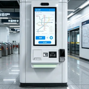 23.6 Inch LCD Touch Built-In Receipt Printer Face Camera Wall Mount & Floor Stand Self-Service Payment Kiosk For Retail Catering - Product Image 2