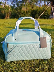 <span class=keywords><strong>Golf</strong></span> Macaroon Pink Green Colors Mujeres Impermeable Travel <span class=keywords><strong>Golf</strong></span> Clubs Bag Custom PU Leather Tour <span class=keywords><strong>Golf</strong></span> Bags - Product Image 5