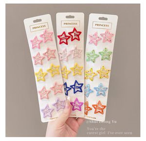 Venta al por mayor BB horquilla pasadores 10 unids/set Snap pinzas para el cabello para mujeres niñas elegante dulce accesorios de peinado bebé niños - Product Image 5