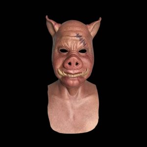 หน้ากากสวมศีรษะหมูสมจริงแบบปรับแต่งได้หน้ากากฮาโลวีนเล่นแบบน่ากลัว - Product Image 1