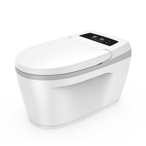 Siège de toilette intelligent rond en plastique blanc avec fonction d'agitation automatique, sans eau, zéro décharge, pour usage domestique - Product Image 3