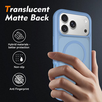 Funda Magnética 2 en 1 para iPhone 17 18 Pro Max, Protección Completa Mate Antigolpes y Antihuellas para la Cámara