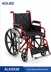 <span class=keywords><strong>Sedia</strong></span> a <span class=keywords><strong>Rotelle</strong></span> Manuale Pieghevole AOLIKE con Telaio Rinforzato Certificata CE ISO UKCA per Uso Clinico e Ospedaliero - Product Image 4