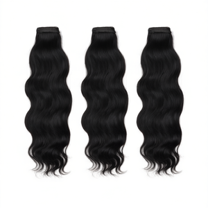 One Donor Hot Selling Virgin Remy Hair Natural Raw 100g Machine Double Weft Brazilian Remy Human Hair Weaving No Shedding - Product Image 1