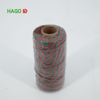 Wholesale 4ply 4mm Combed Fancy Cotton Yarn Dyed Rainbow Color Hand Knitting Yarn for Weaving Tapestry Ornament