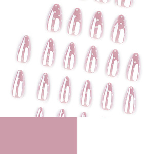 Venta caliente recubierto Flash <span class=keywords><strong>uñas</strong></span> postizas <span class=keywords><strong>cortas</strong></span> en forma de almendra con lunares blancos puntas de <span class=keywords><strong>uñas</strong></span> portátiles al por mayor - Product Image 3