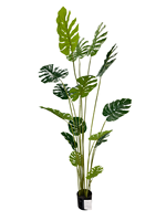 Plantes artificielles TREESMAS KY027 80x180cm, grande plante en pot en plastique, feuille de Monstera, design personnalisable, décoration intérieure/extérieure, Chine