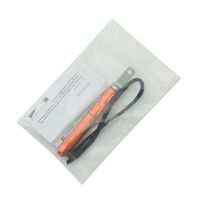 Kit de survie de poche pour équipement de plein air EDC, allume-feu en magnésium étanche avec lame en alliage et engrenage CNC