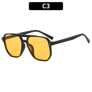 Popolare Logo personalizzato doppio ponte quadrato telaio in plastica aviazione guida <span class=keywords><strong>occhiali</strong></span> <span class=keywords><strong>da</strong></span> <span class=keywords><strong>sole</strong></span> moda donna uomo tendenza <span class=keywords><strong>occhiali</strong></span> <span class=keywords><strong>da</strong></span> <span class=keywords><strong>sole</strong></span> 2025 - Product Image 4
