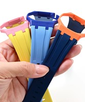 Nueva Correa de Reloj de Caucho FKM para Ap&Swatc h Royal POP 2 en 1, Correa y Caja, Correa de Reloj Deportiva de Lujo a Prueba de Agua
