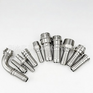 Raccords hydrauliques en acier inoxydable, type à sertir, haute pression, connecteurs droits et coudés - Product Image 2