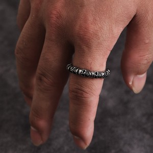Cincin Pria Fashion Tengkorak Baja Anti Karat TG Hip Hops Punk, Grosir, Laris Manis, Murah, Cincin Cluster Tengkorak GothicLolita - Product Image 4
