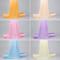 Rideaux de fond de scène en tissu de soie glacée perlée, brillants, en polyester, pour mariages et événements, couleurs personnalisées, vente en gros