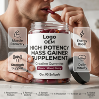 Complément alimentaire pour la prise de masse musculaire à haute puissance, sans sucre, sans caféine, antioxydant, végétalien, casher, halal, faible en glucides, pour adultes, marque privée