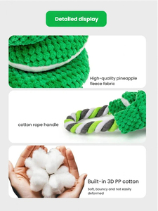 En Çok Satan Peluş Oyuncak Stokta Toptan Karikatür Tarzı Köpek Diş Kaşıyıcı Sesli Stres Giderici İnteraktif Oyuncak - Product Image 2