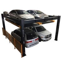 Plateforme de levage verticale suspendue sur mesure à double niveau, en tôle ondulée galvanisée, pour stockage de voitures, empileur de stationnement à levage triple largeur
