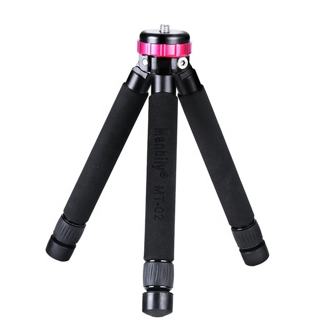 Factory Direct 1/4 and 3/8 Screw Mount Metal DSLR Camera Mini Tripod Travel Tabletop Tripod