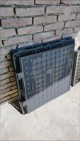 Services de fonderie de pièces moulées en fonte chromée, couvercles de manhole en fonte ductile, enclos en fonte ductile, couleur personnalisée, OEM/ODM pour le secteur de la circulation